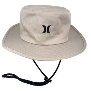 Hurley High Trail Unisex Boonie Bucket Hat S/M Khaki Sun Hiking Fishing Outdoor